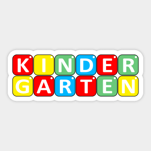 Kindergarten, Back To School Edition, Pre K Gift Sticker